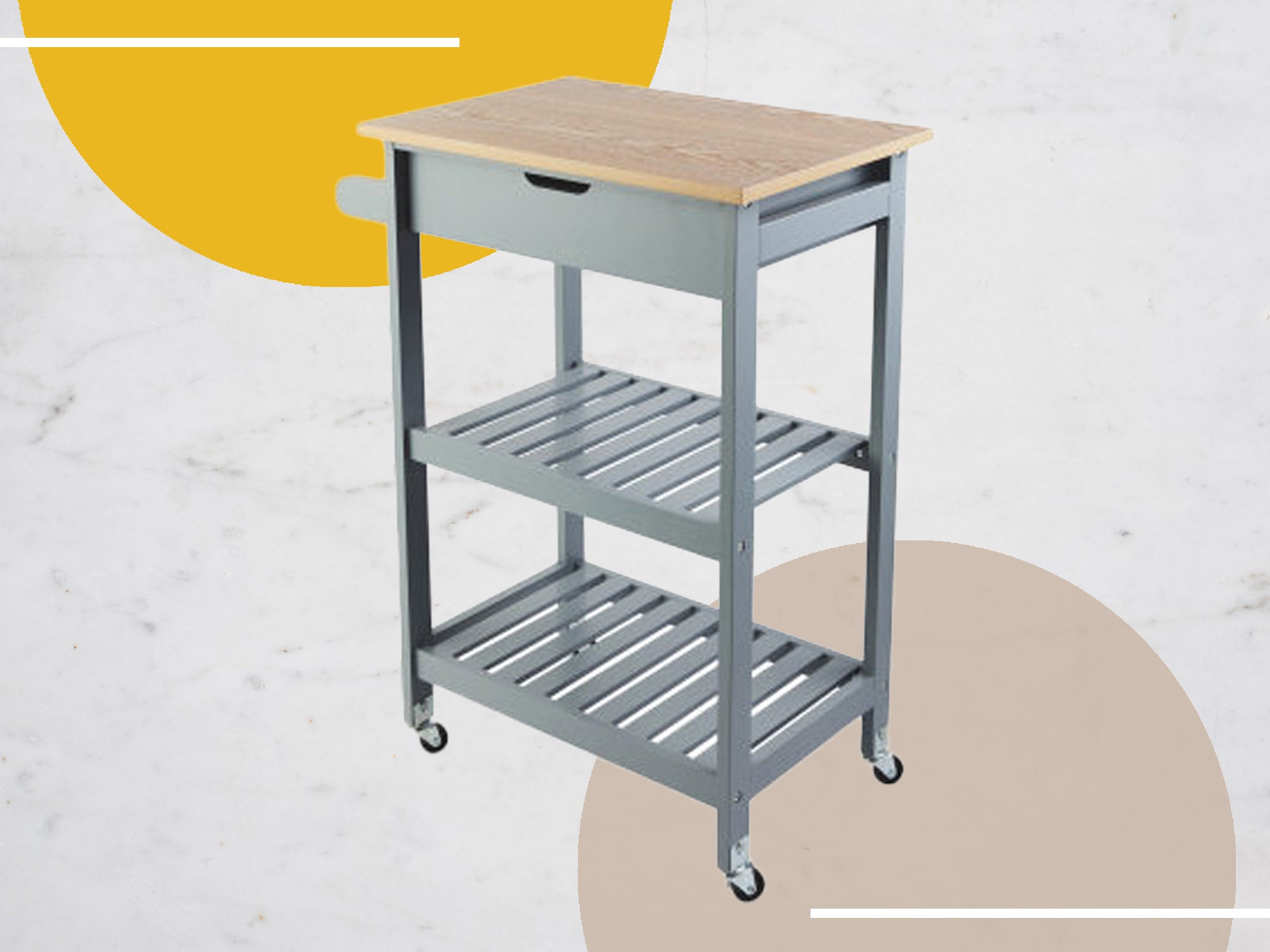 Aldi’s kitchen trolley is on sale right now and it’s ideal for smaller